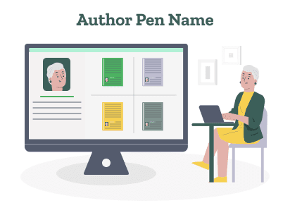 An author is researching writers who use pen names and determining how to choose a pen name for themselves.