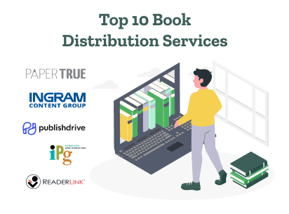 An author is using the best distribution services to distribute his book.