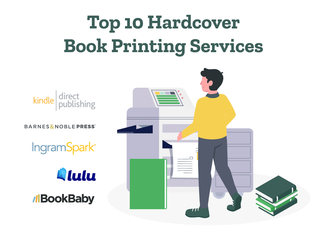 A publisher is listing down the top hardcover book printing services.